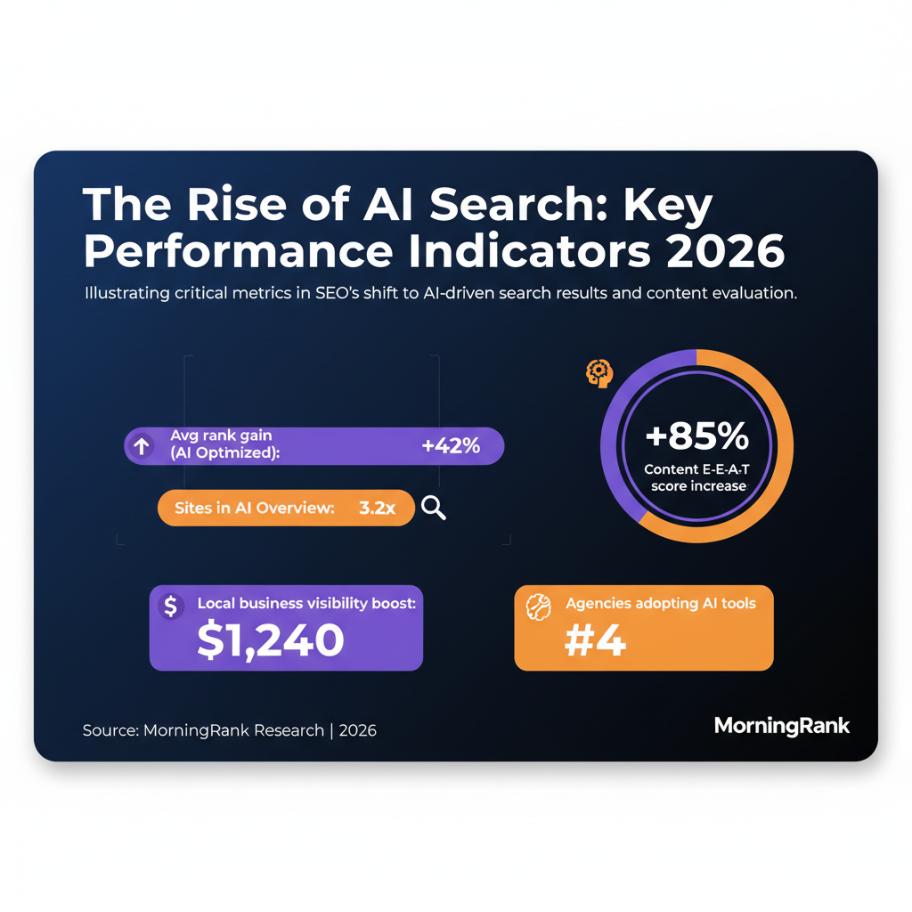 AI search visibility infographic