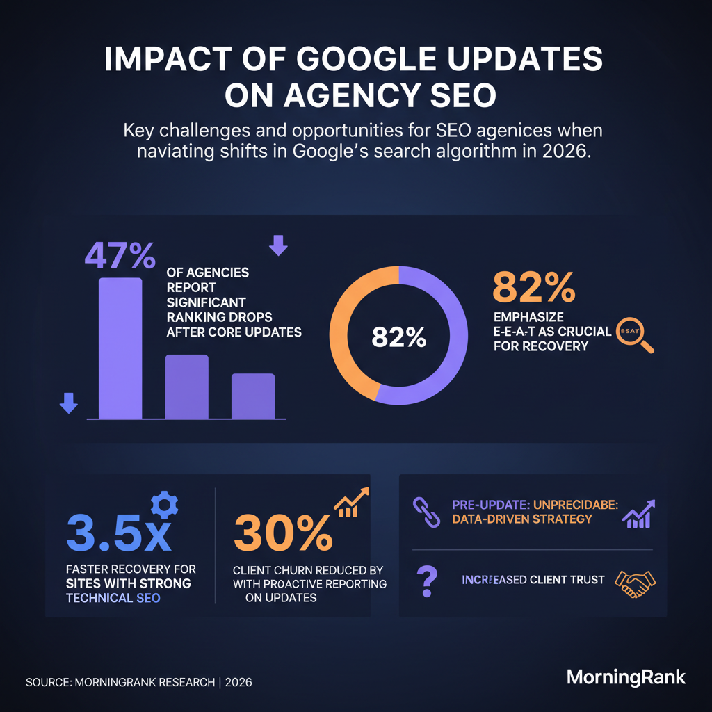 Google algorithm updates infographic