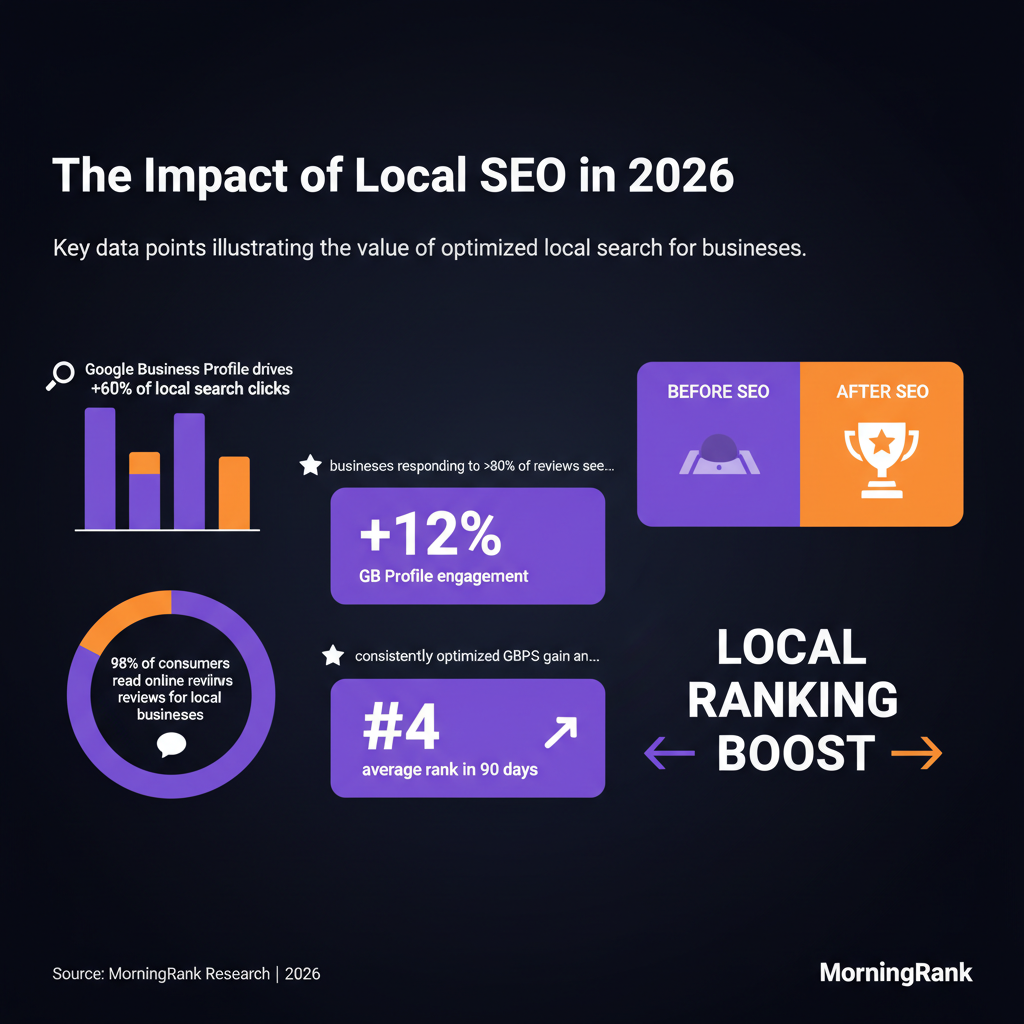 local SEO tips for agencies and small businesses infographic