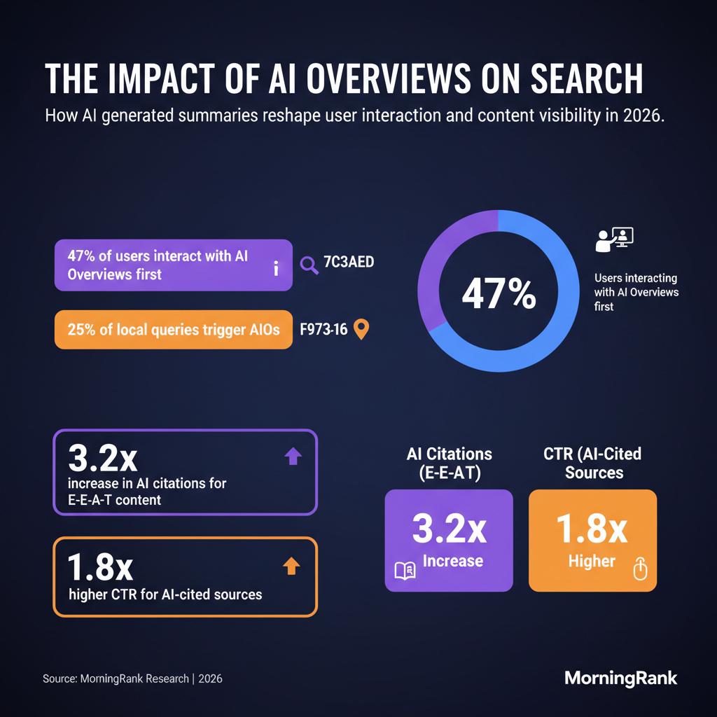 Google AI Overview optimization infographic