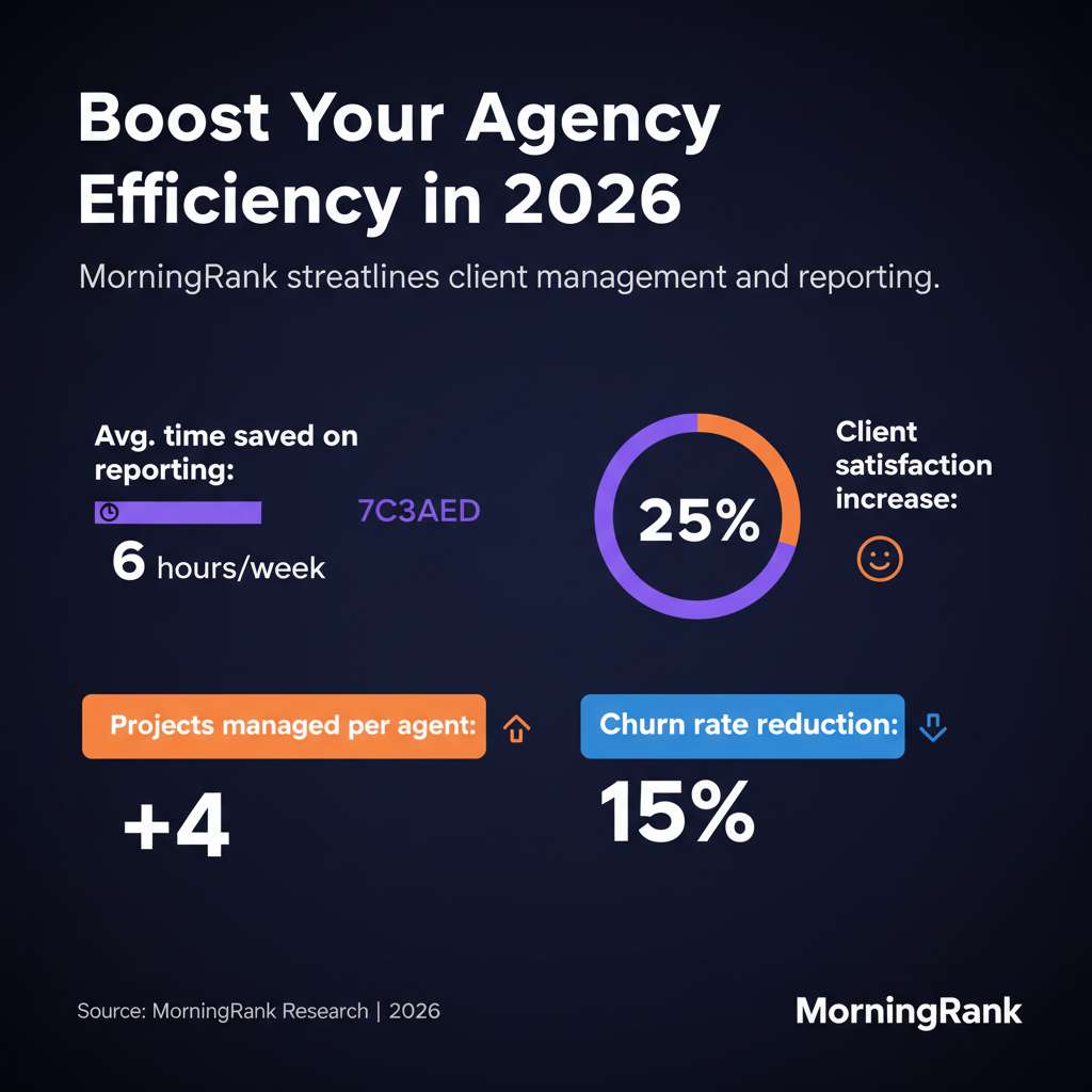 client portal and agency dashboard tool infographic