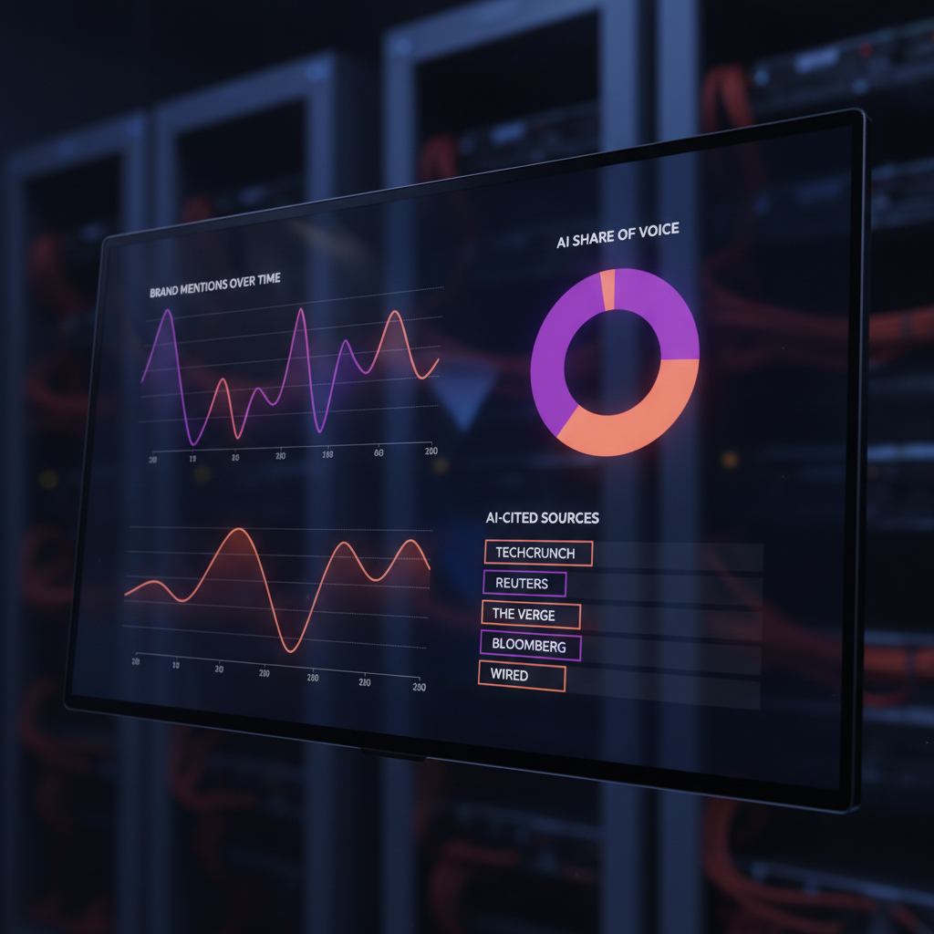 AI visibility tracking tool illustration
