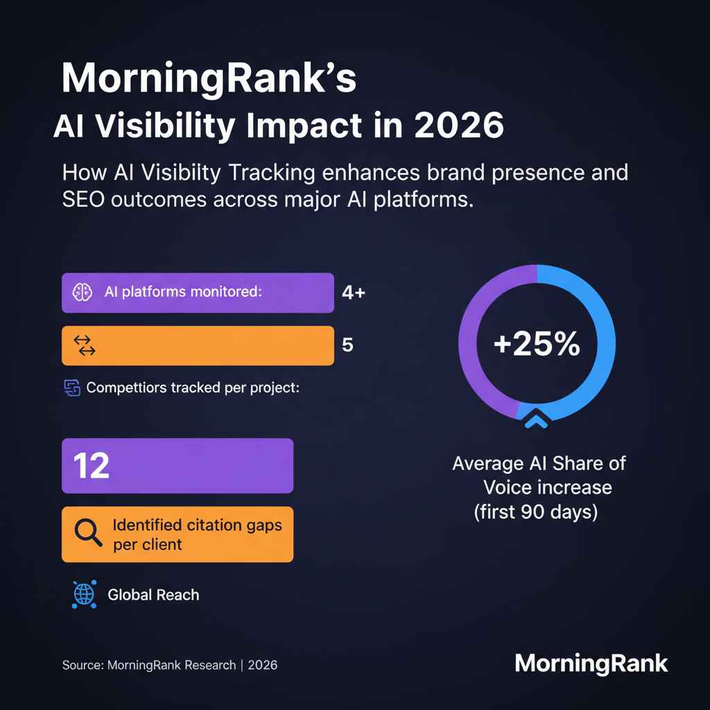 AI visibility tracking tool infographic