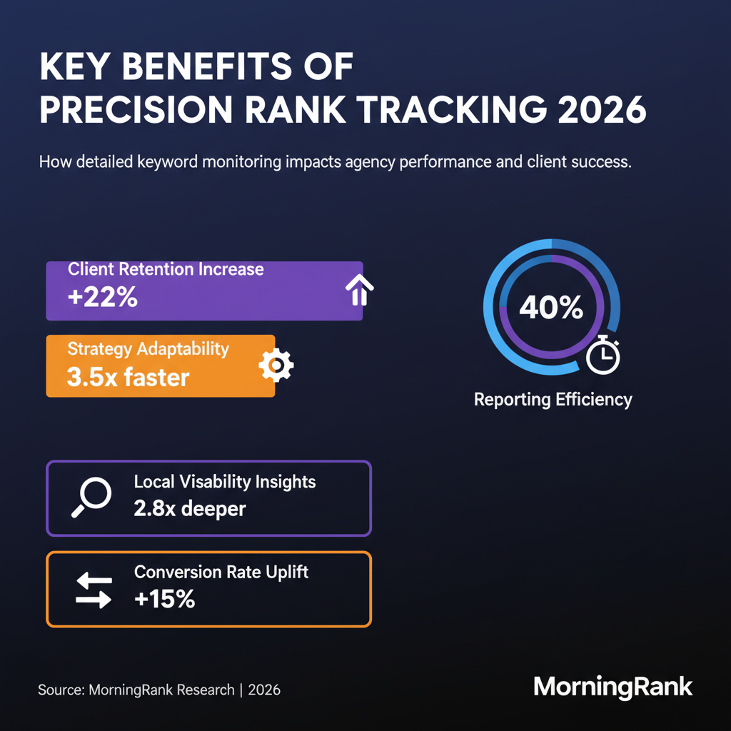 precision keyword rank tracking infographic