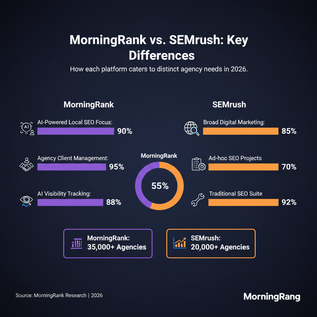 MorningRank vs SEMrush infographic