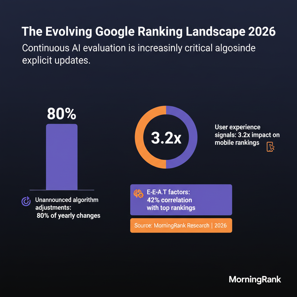 Google ranking system infographic