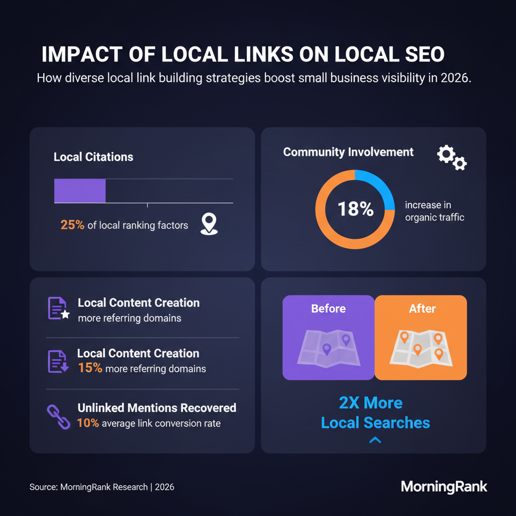 local link building strategies for small businesses infographic