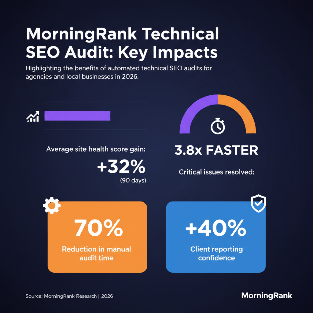 technical SEO audit software infographic