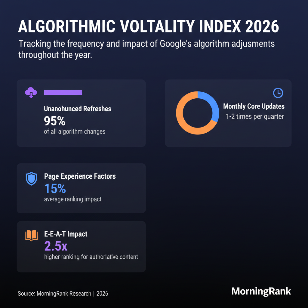 Google algorithm refreshes infographic