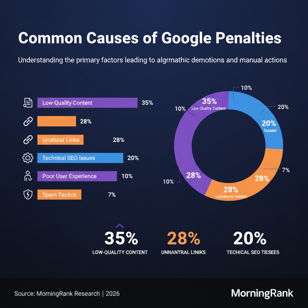 Google algorithm penalties infographic