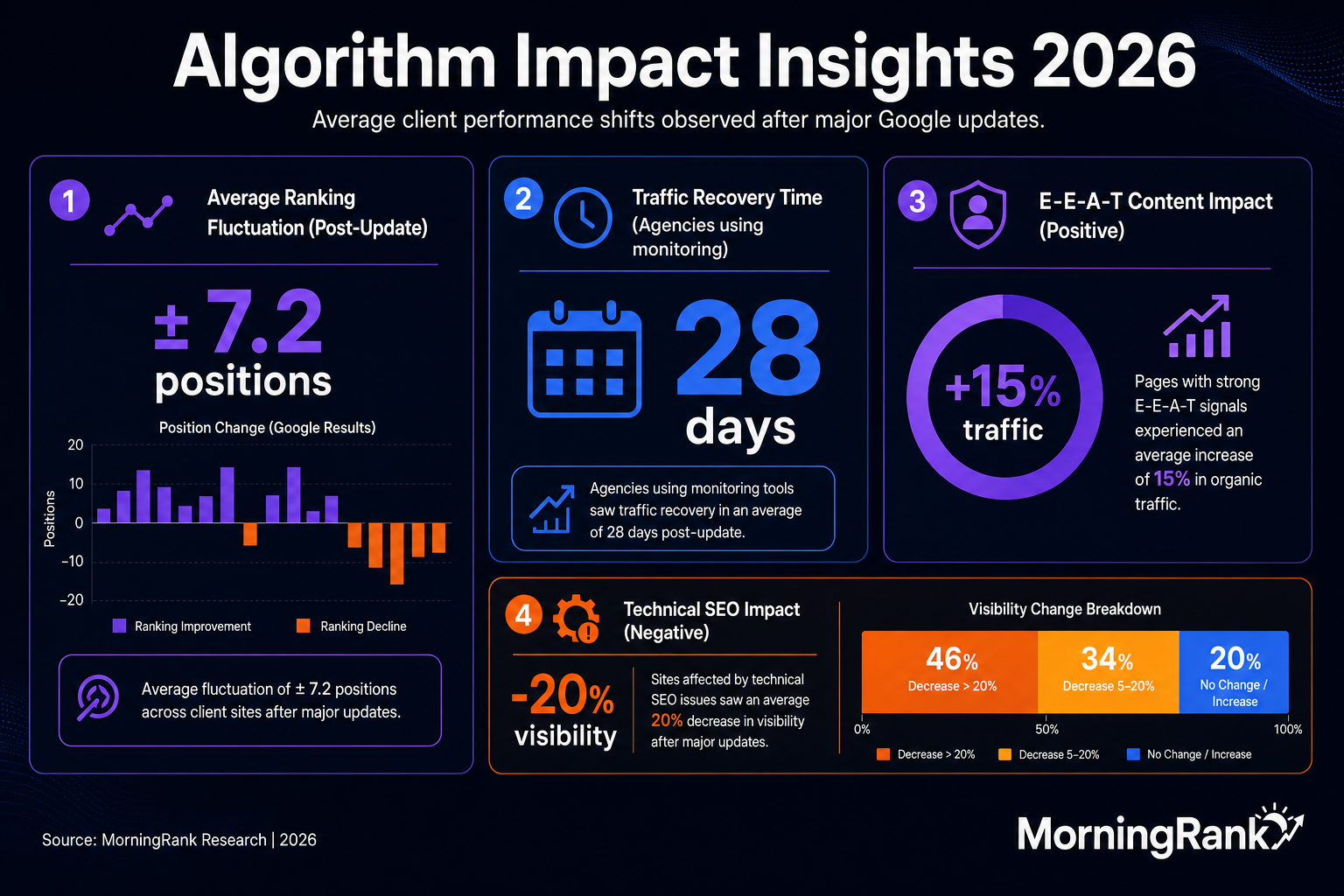 Google algorithm monitoring infographic