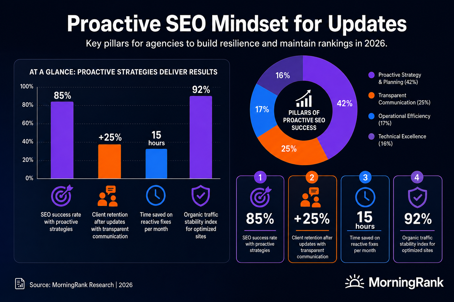 Google algorithm update mindset infographic