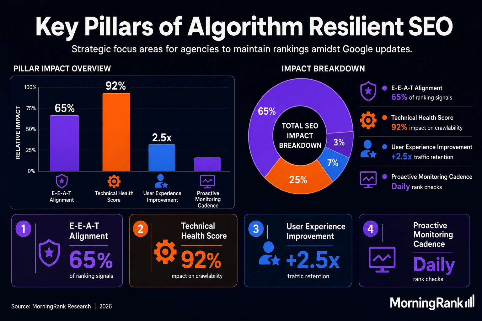 Google algorithm update best practices infographic
