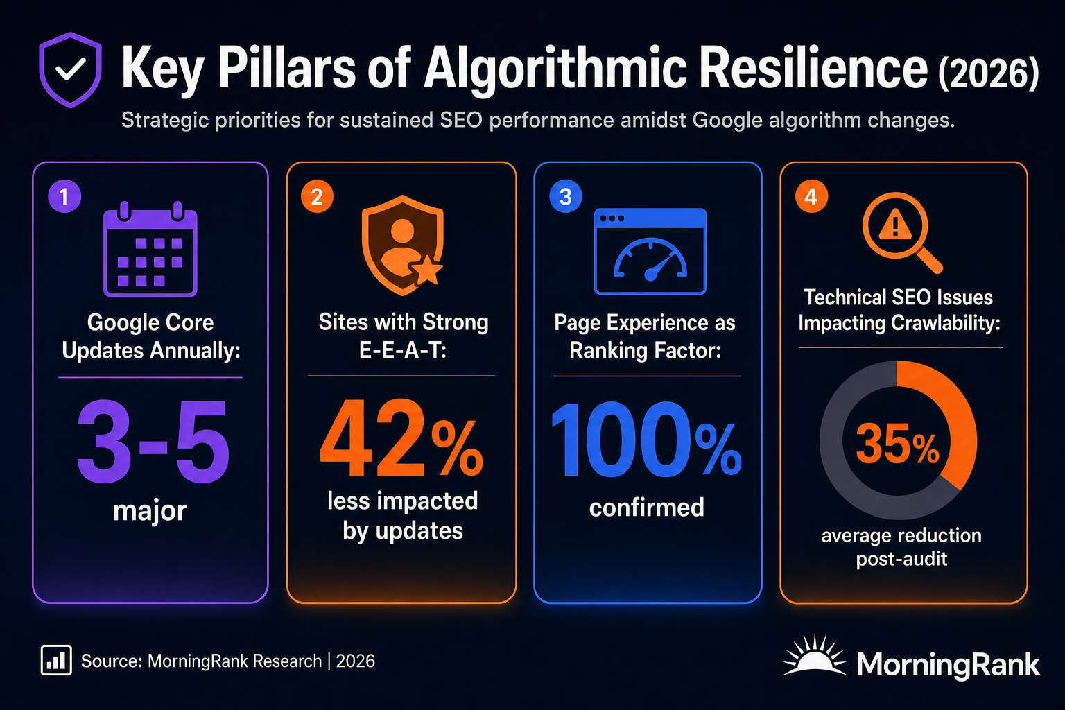 Google algorithm update fundamentals infographic