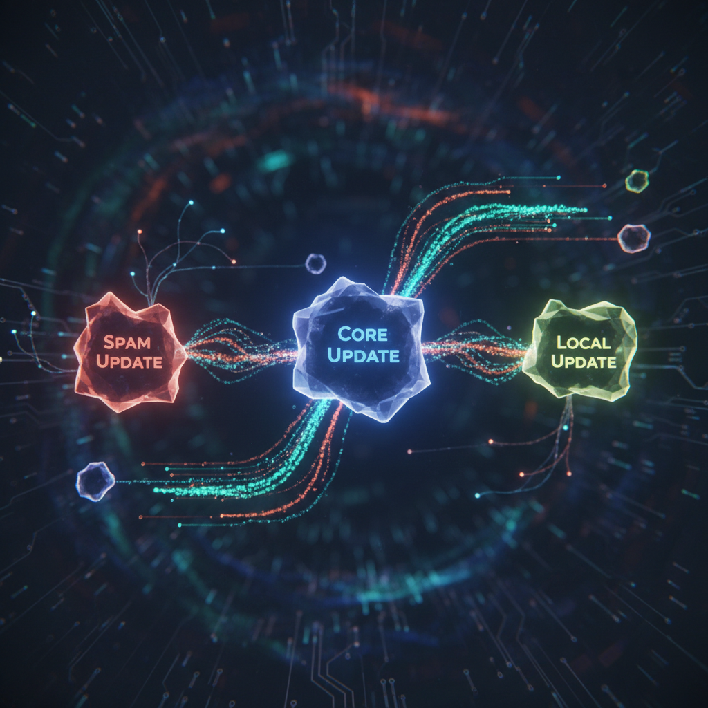 Google algorithm update types illustration