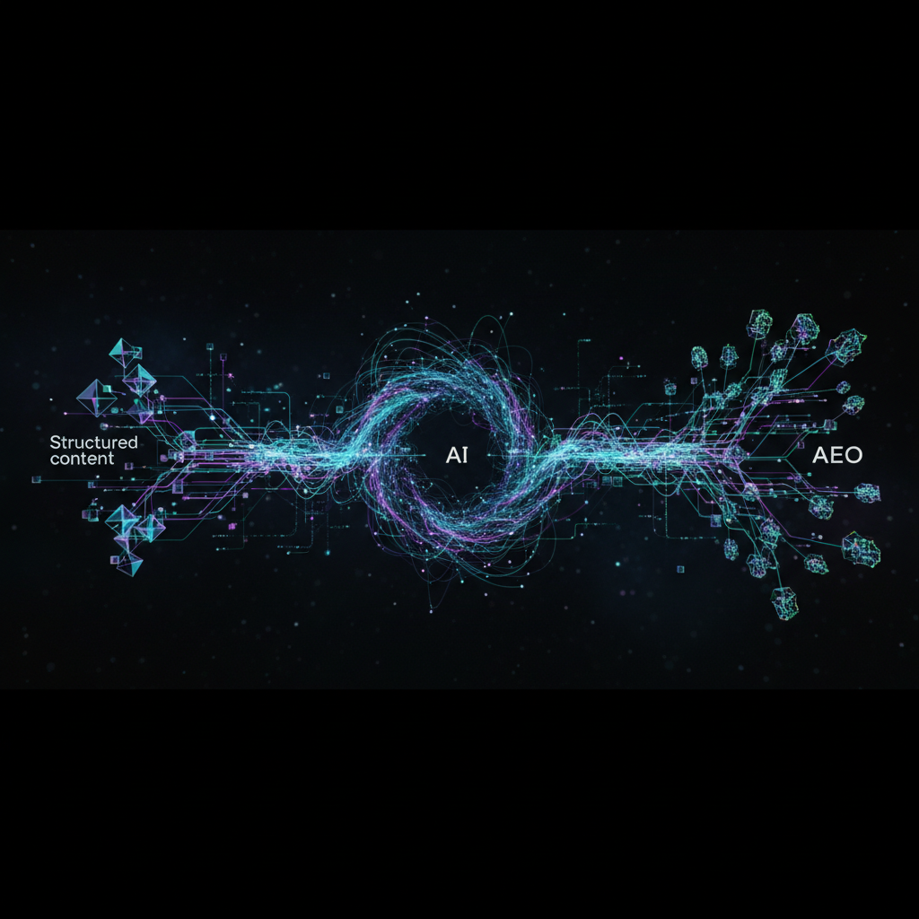 AI Overviews AEO playbook illustration